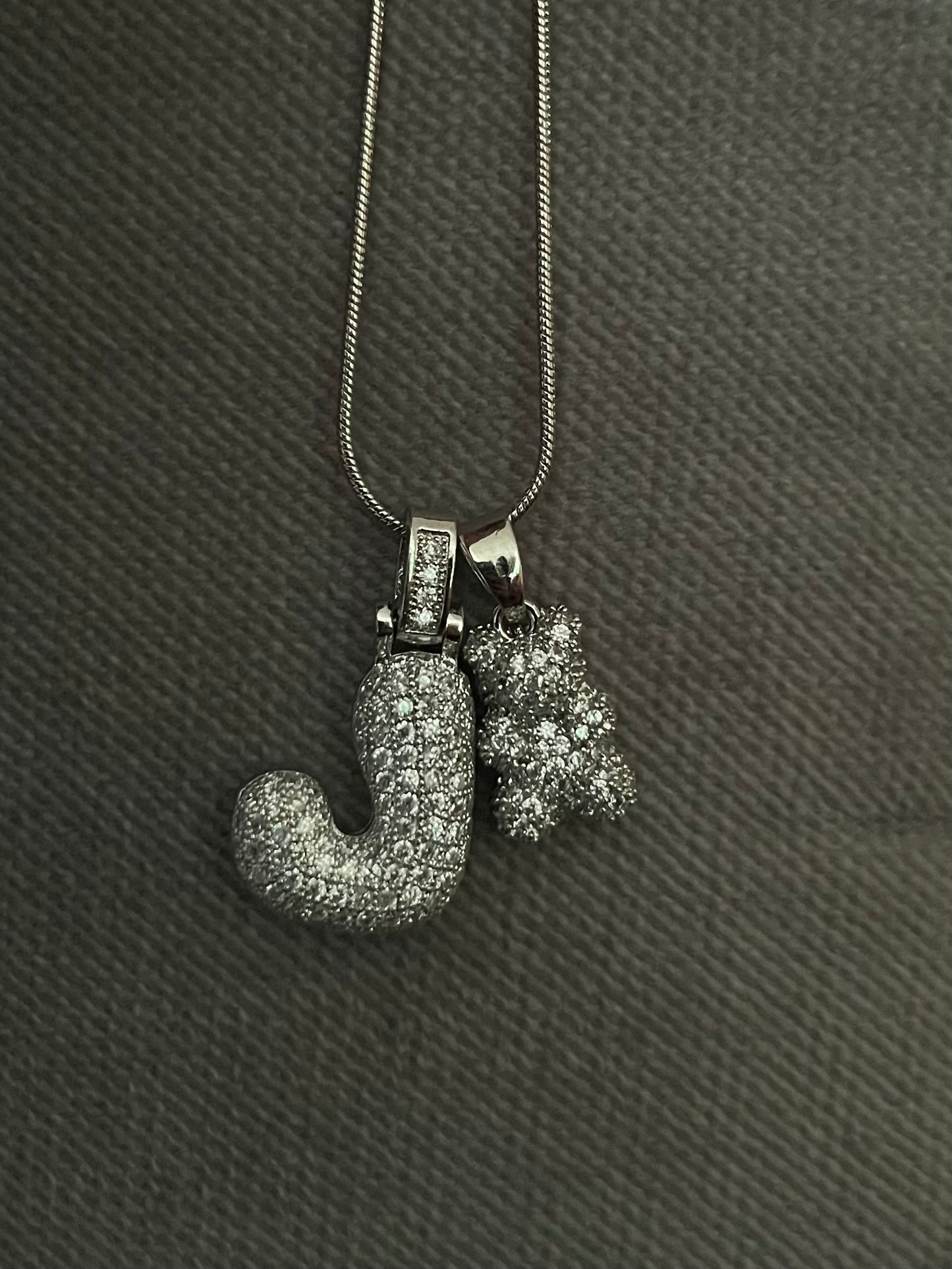 GlitZ Silver Bear charm